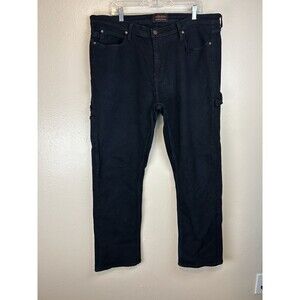 Iron Made Irontough Construction 40x32 Jeans Carpenter Utility Pants Denim Black
